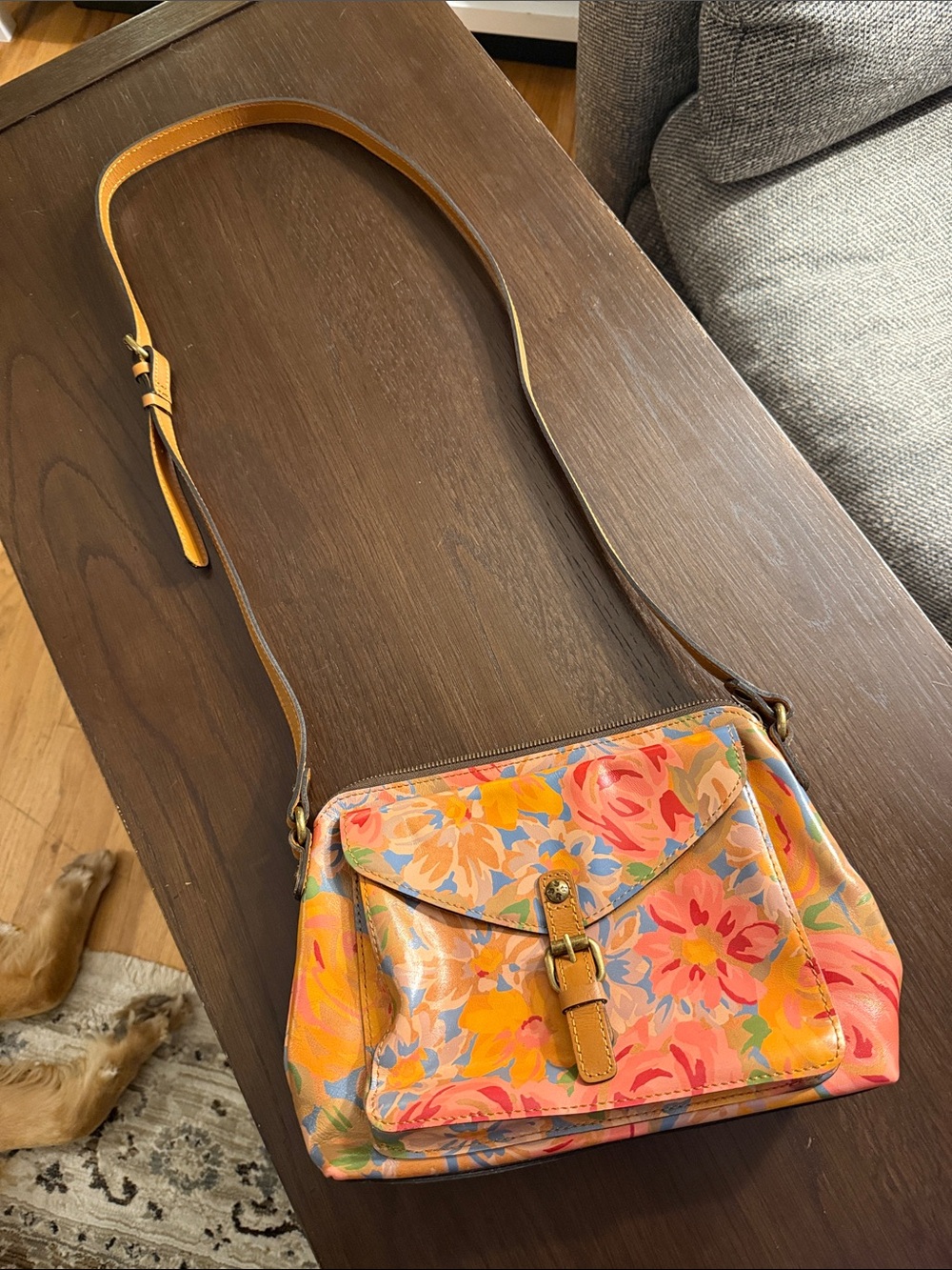 Patricia Nash Floral Crossbody EUC